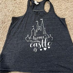 Disney - home is where the castle tank top
